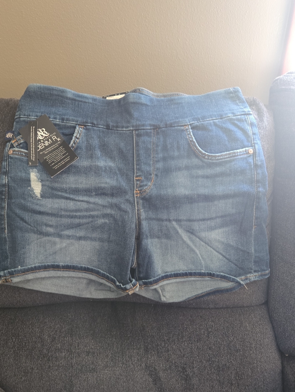 Rock & Republic Dark Blue Denim Jean Shorts
